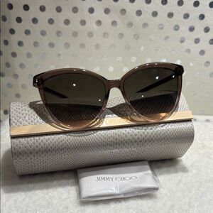 Jimmy Choo Brown Gradient Sunglasses Brand New Authentic